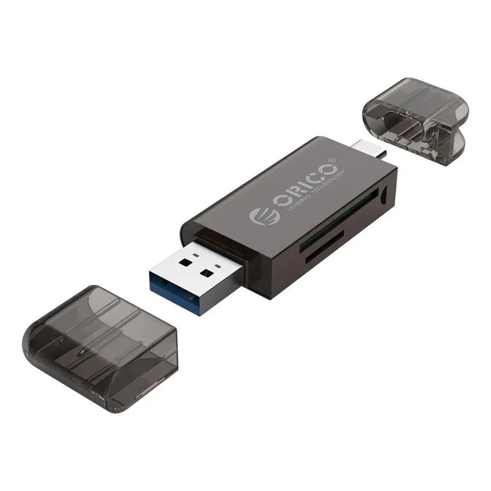 ORICO USB 3,0 Micro SD кард-ридер USB 3,0 Micro SD TF кард-ридер максимальная поддержка 128 ГБ для компьютера USB 3,0 кард-ридеры - Цвет: Dark Gray