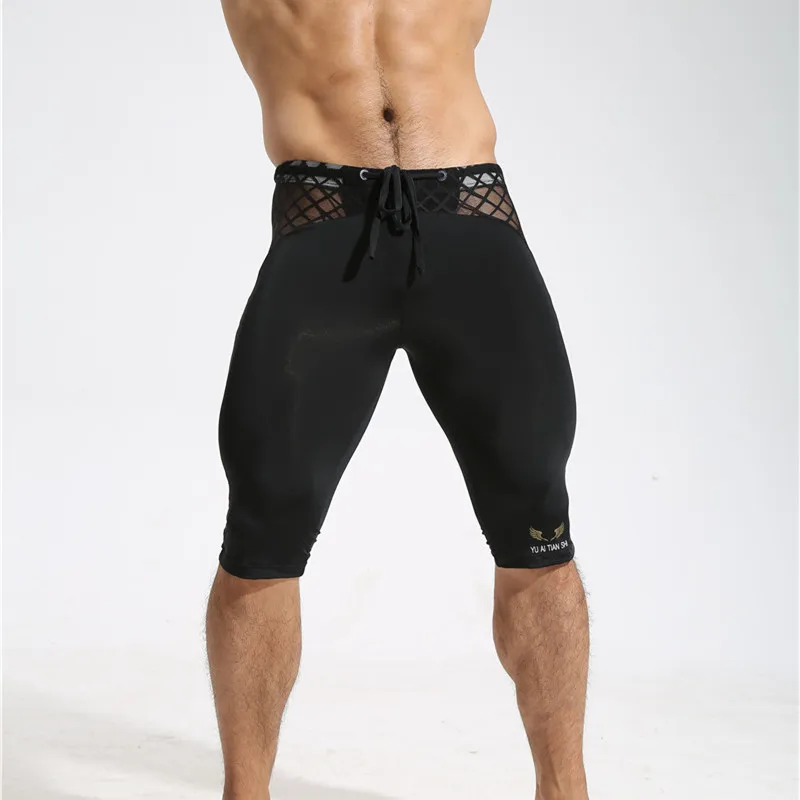 Men Boxers Underwear Men's Athletic Boxer Shorts Long Running Underwear Sport Pants Skinny Shorts Mid-waist Boxers Men Joggers