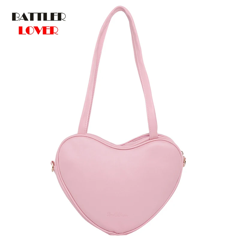 

Heart Shape Purse and Handbag for Women 2021 Fresh Style Fashion Bags Female Leather Crossbody Totes Lady Shoulder Messenger Bag