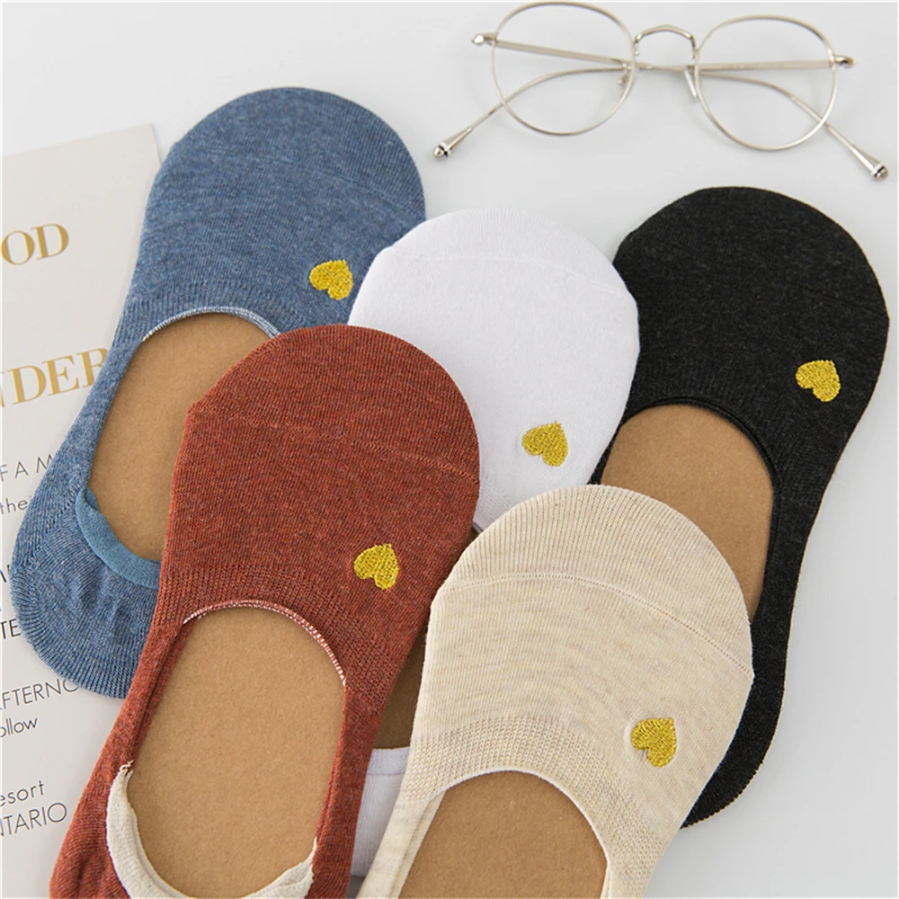 Новые модные летние весенние женские носки карамельных цветов с красным