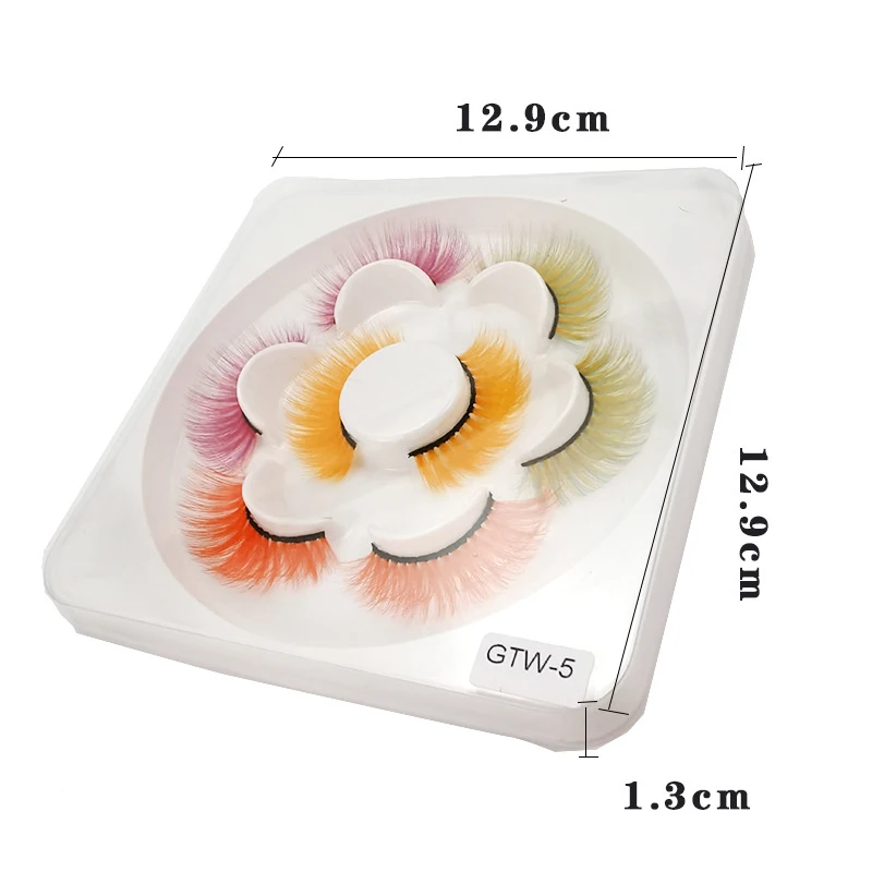 4 пары 3D белые норковые ресницы оптом натуральные длинные густые пушистые