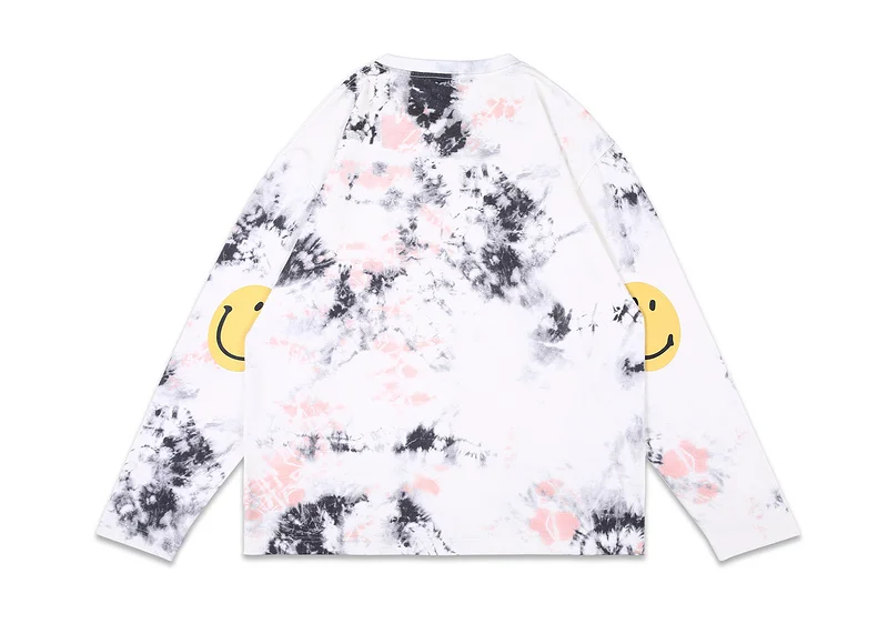 

2020 New Style Kountry Redux Tie-dye Long Sleeve T Shirt Men Women Couple 100% Cotton T-Shirt High Street Kapital Tee