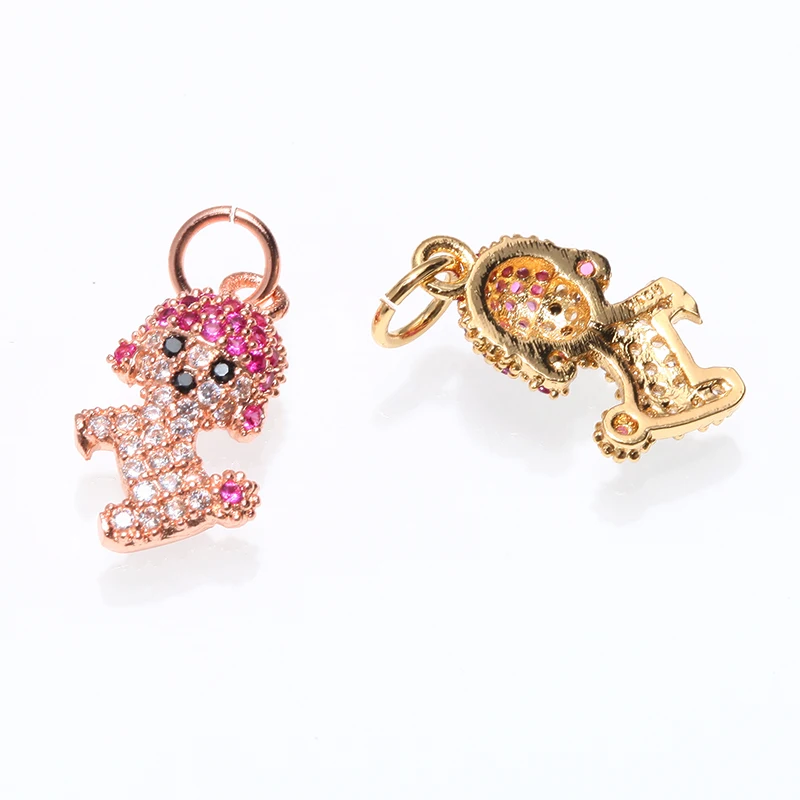 Подвеска для изготовления ювелирных изделий медная микрозакрепка из фианита