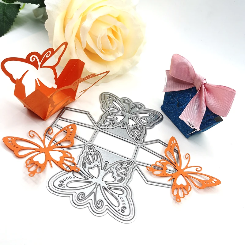 Металлический трафарет Julyarts в виде бабочки металлический для скрапбукинга