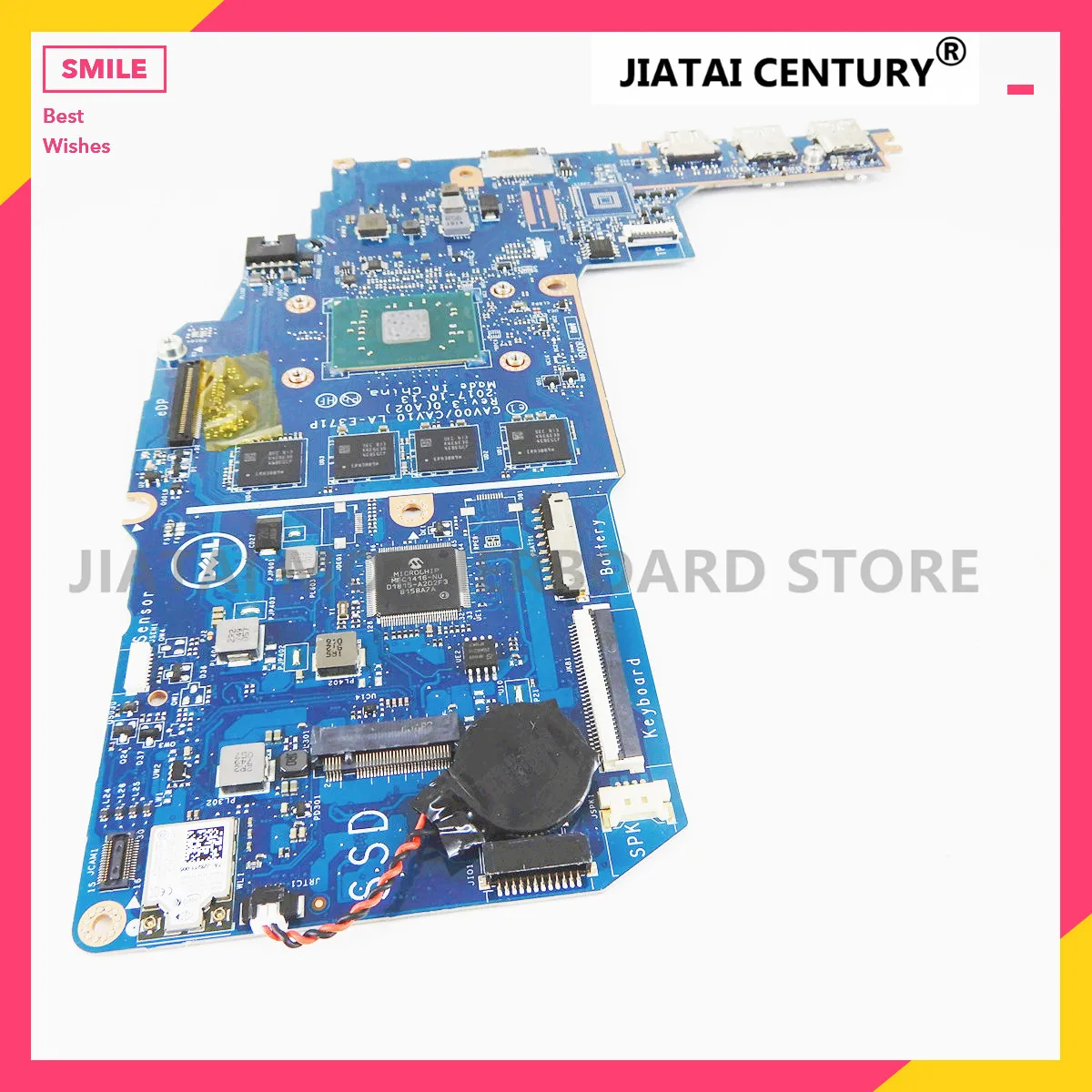 Материнская плата для ноутбука Dell Latitude 3189 CN-0VDHNJ 0VDHNJ CAV10 LA-E371P с SR2Z7 N3350 Бесплатная