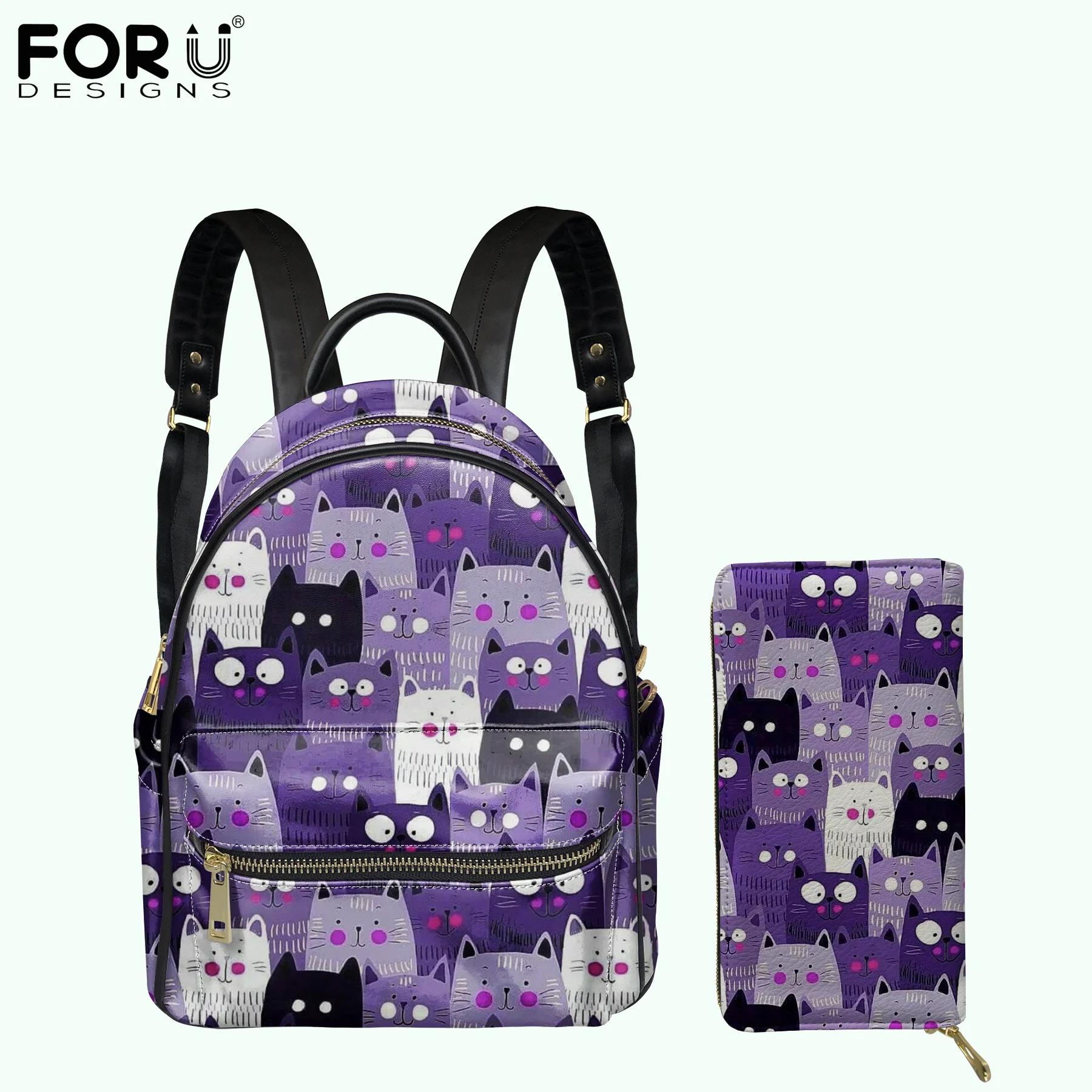FORUDESIGNS/с рисунком кота из мультфильма женские зимние полусапоги искусственной