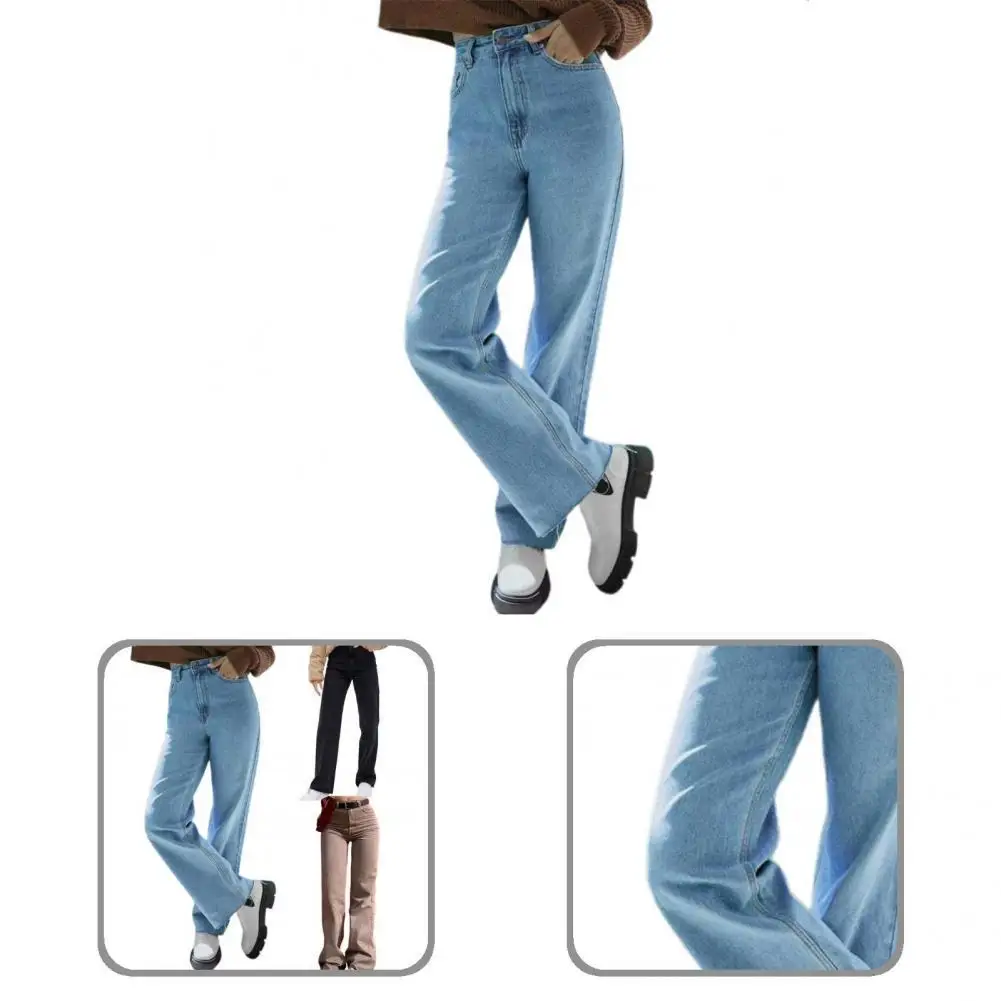 

Wide Leg Great Cool Women Jeans Leisure Women Trousers Loose for Daily Wear