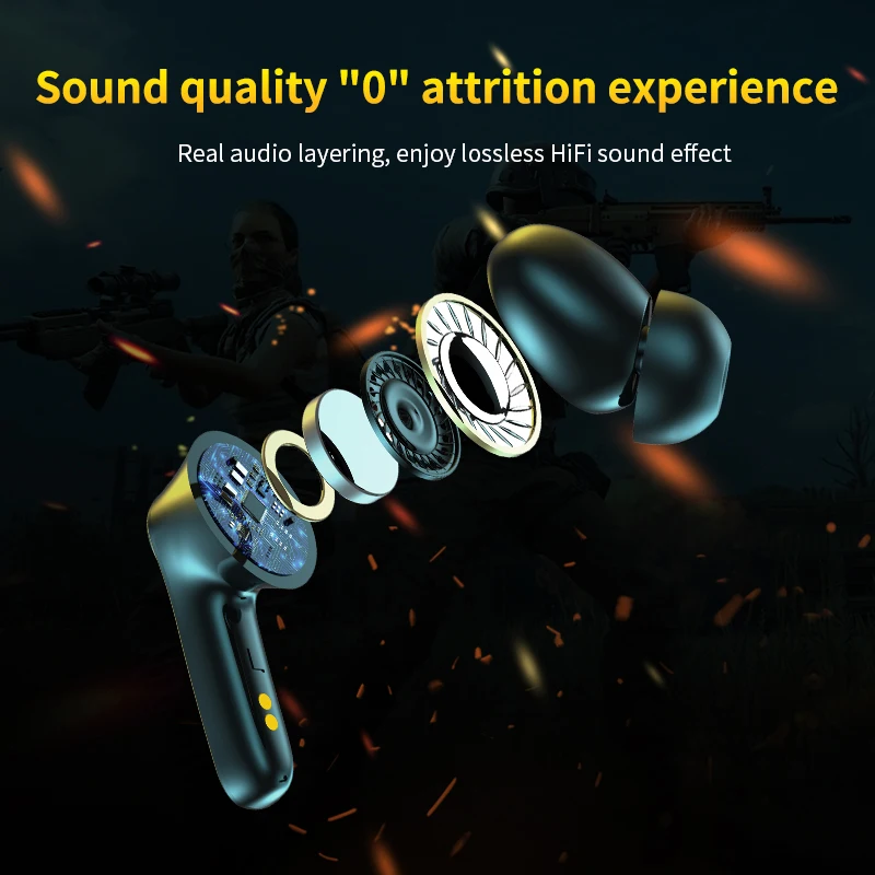 Wireless Headphones Bluetooth 5.0 Earphones Sport Earbuds Headset With Digital Display Charging Box Headphone Gaming Headset enlarge