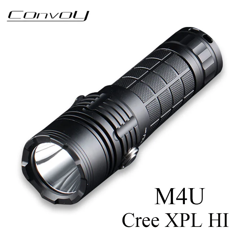 

Linterna LED Convoy M4U Cree XPL HI LED Flash светильник 18650 26650 фонарик Micro USB Перезаряжаемый высокомощный портативный фонарик
