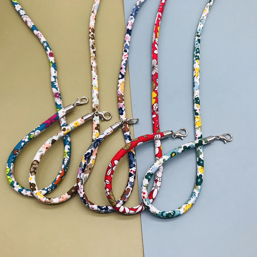 

Colorful Anti-lost Face Cover Lanyard Glasses Anti-drop Strap Necklace For Women Wedding Long Chain Necklace Mask Jewelry