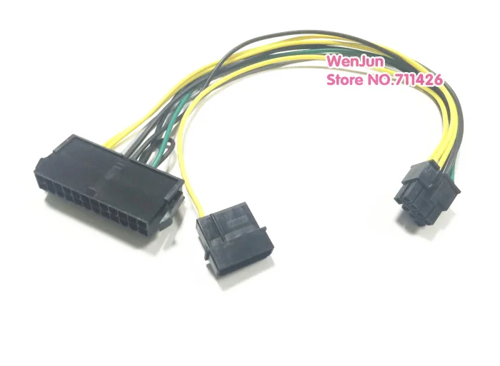 Плата материнской платы 30 см с 24 Pin на 8 ATX PSU кабель адаптера питания совместимый