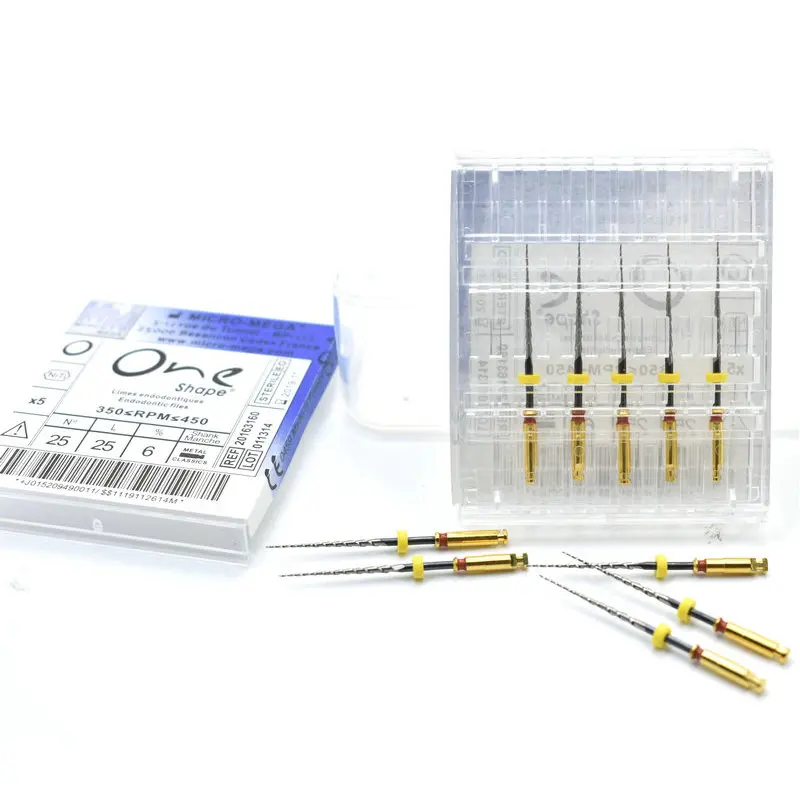 Отбеливание зубов ротационные напильники одной формы для NiTI Endodontic двигатель использование стоматологического инструмента