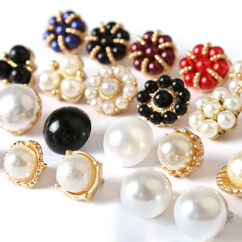 Модные металлические винтажные пуговицы с кабошоном 9 5/10/10 5/11/11 5/12 мм для одежды