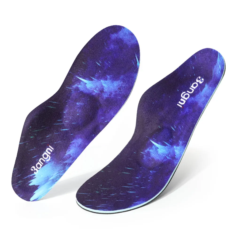 BANGNI Orthopedic Insoles for Severe Moderate Flat Feet Orthotic Arch Support Heel Pain Plantar Fasciitis Shoes Pad Men Women
