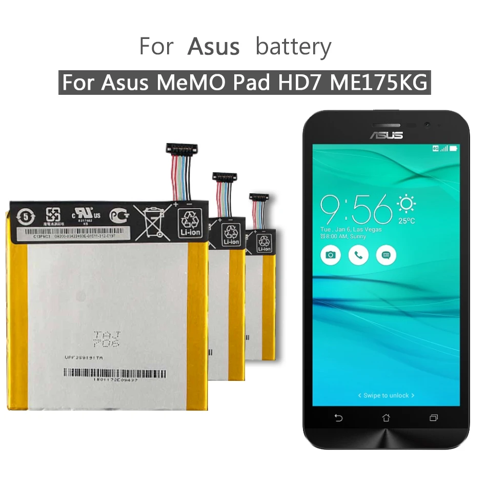 Аккумулятор C11P1311 для ASUS FONEPAD 7 ME175 ME175CG K00Z K00S 3910 мАч + бесплатный