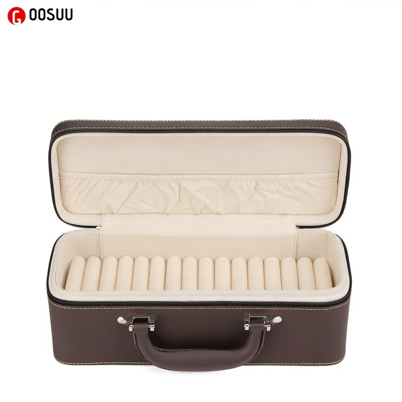 

PU Jewelry Organizer box makeup Organizer Bracelets Earring&Ring casket packaging case box Necklace Capable Storage Container