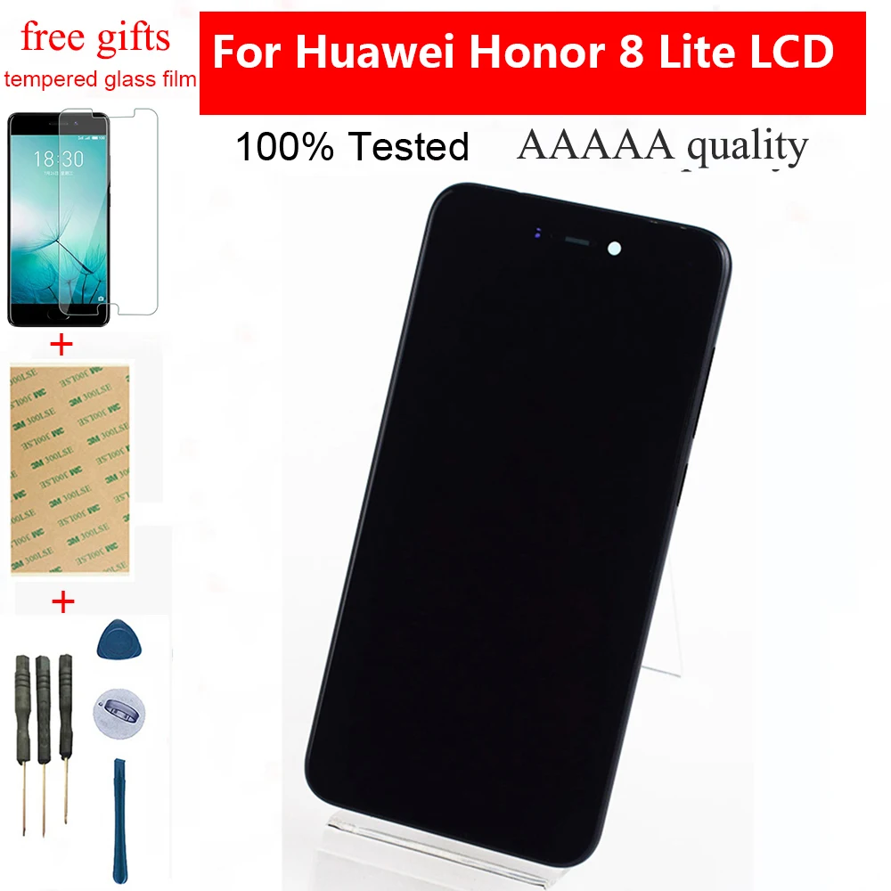 Для Huawei Honor 8 Lite LCD PRA AL00 AL00X ЖК дисплей модуль + сенсорный экран дигитайзер Датчик в