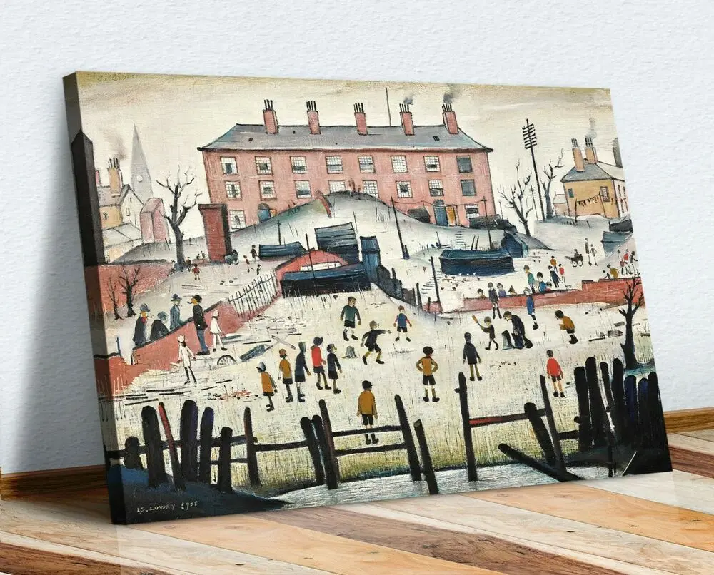 The Cricket Match People холст настенный художественный принт художественная живопись Ls Lowry
