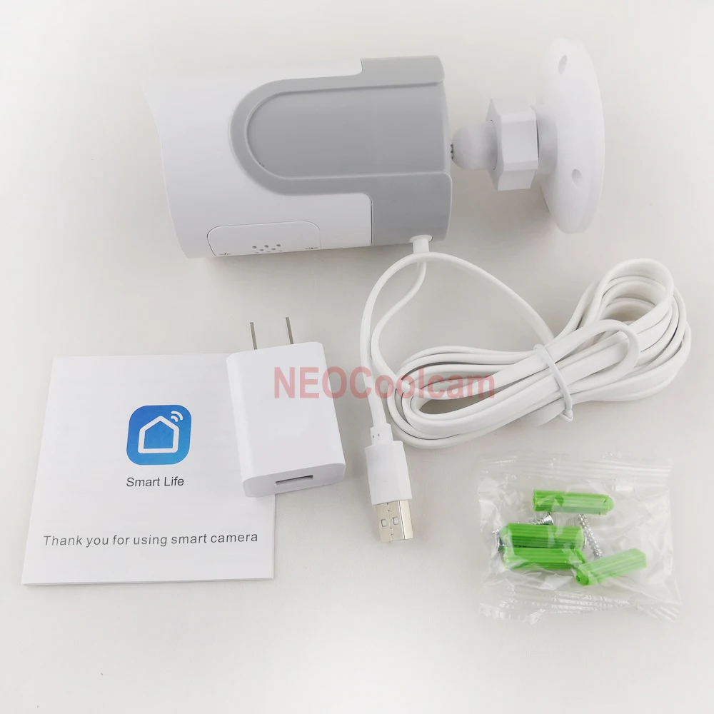 

1080P Tuya WiFi Camera Outdoor Waterproof PIR Motion Derection 2-Way Audio Wireless IP Camera Night Vision Support Alexa Cloud