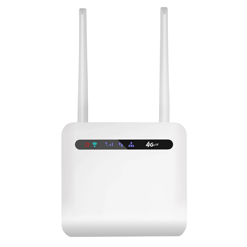 

4G Router with SIM Card Slot WiFi Hotspot 2.4G 300Mbps+5.8G 750Mbps Max 10 Devices WPS Encryption USB Powered White, EU Version