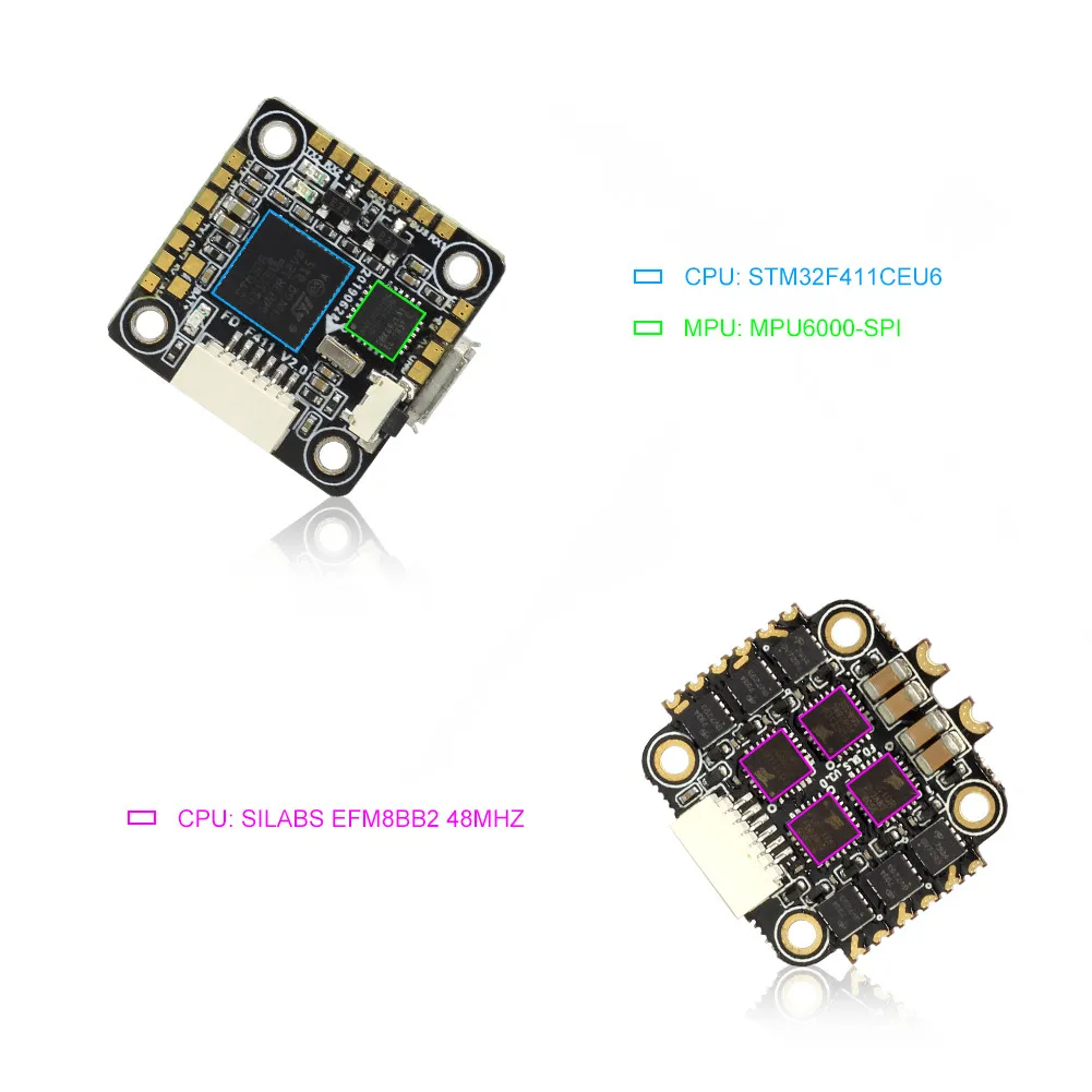 HGLRC FD413 стек 16x16 2-4S F411 Контроллер полета 13A BLS 4в1 ESC для FPV гоночного дрона