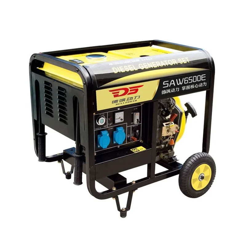 Sawei Power 6kw diesel generator all copper open frame low noise single-phase portable |