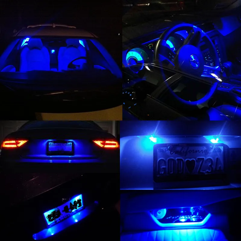 WLJH 2 шт. красный T10 Led W5W 3014 SMD светильник 3rd тормозной верхняя Центральная высокое
