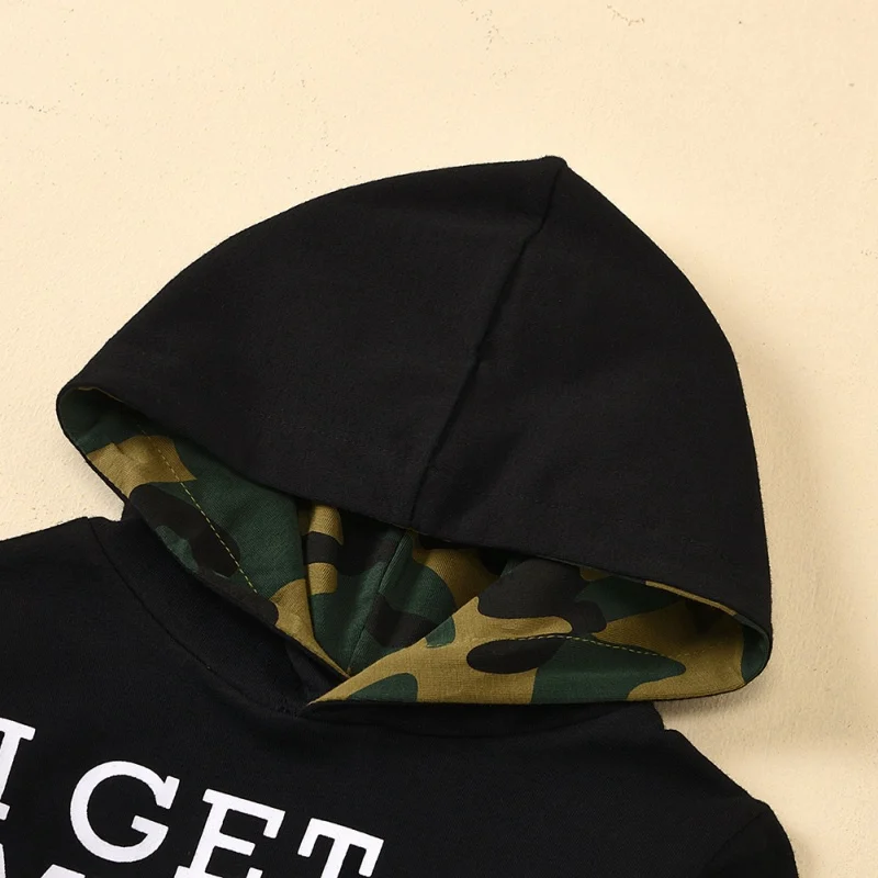 

Autumn Baby Boy Clothes Letters Print Long Sleeve Hoodie Sweatshirt Blouse Tops+Pants Trouser Casual Costume Set