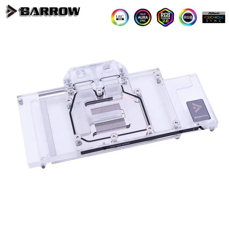 

Barrow VGA Founder Edition RTX3080 полный охват GPU водяной блок 5V ARGB 3PIN материнская плата AURA SYNC