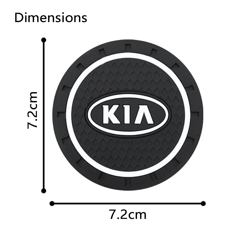 Противоскользящий коврик с логотипом автомобиля для KIA K2 K3 K4 K5 K6 K7 KX5 Sorento 2019 Sportage R