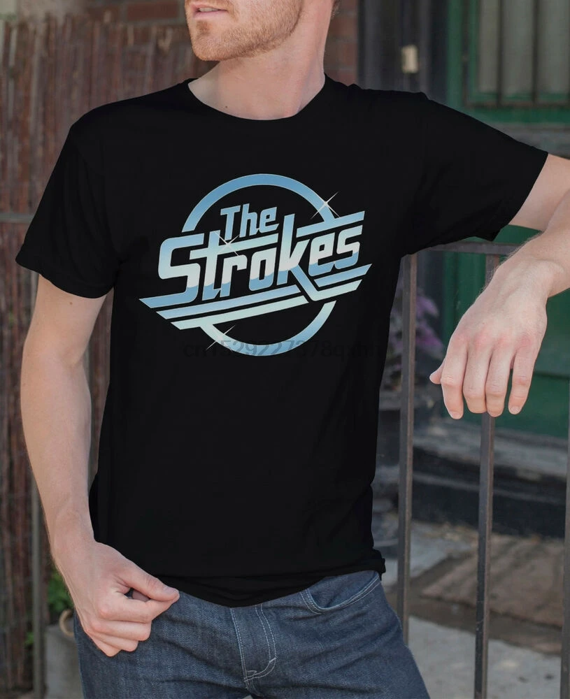 Черная футболка THE STROKE S M en рок-группы с изображением Джулиана сквиллона L XLXXL |