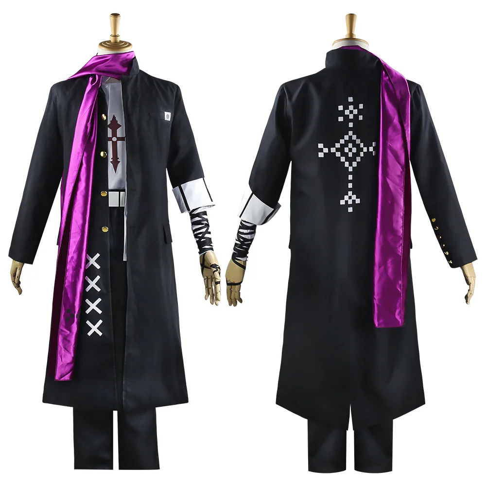 

Anime Danganronpa Goodbye Despair Gundham Tanaka Cosplay Costume Jacket Coat Sarf Uniform Wig Full Set For Men Women Halloween