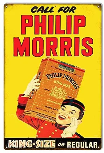 

ArtFuzz Philip Morris Cigarette Reproduction Cigar Metal Sign 20x30