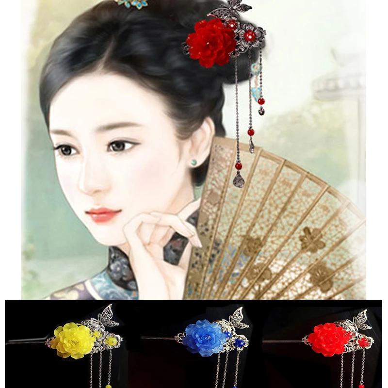 Классическая винтажная кисточка ручка для волос на китайском языке палочки