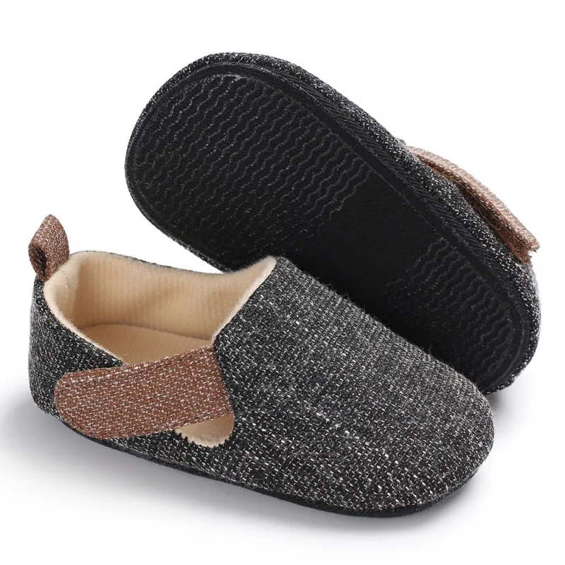 Модная обувь Bobys Sapatos темно-синего и серого цвета для маленьких мальчиков Милая