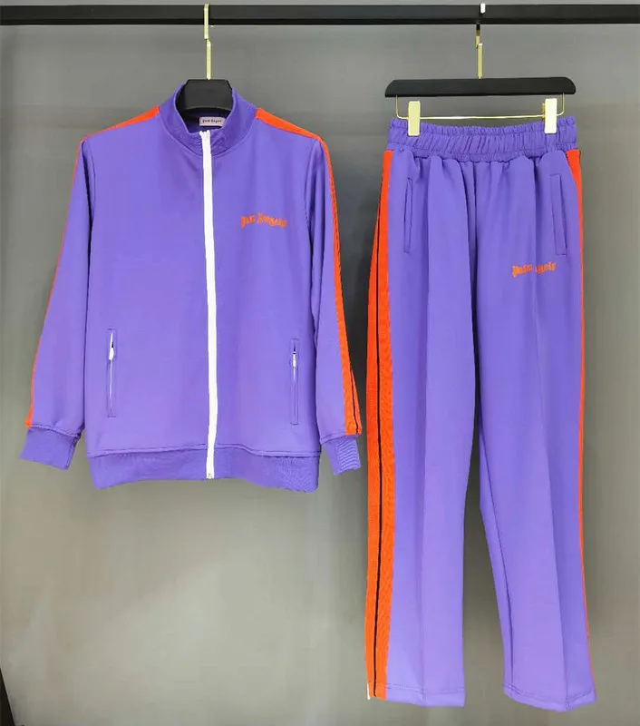 

Palm angels Trendy fashion personality all-match striped sports casual suit