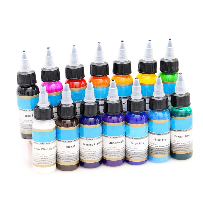 

Permanent makeup pigment color tattoo ink kit 14pcs micropigment makeup bloodline tattoo pigment set 30ML