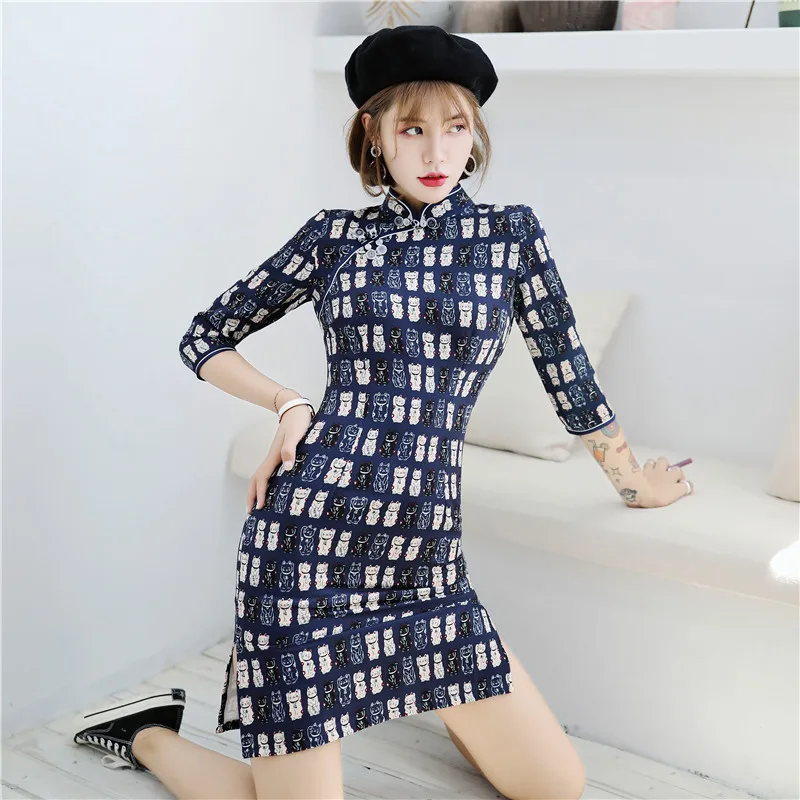 Вечернее платье в китайском стиле qipao вечерние платья для девочек cheongsam |