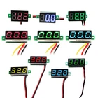 1 шт. Цифровой вольтметр светодиодный дисплей мини 23 проводов измеритель амперметра высокая точность красныйзеленыйсиний DC 0 в-30 в 0,36 дюйма