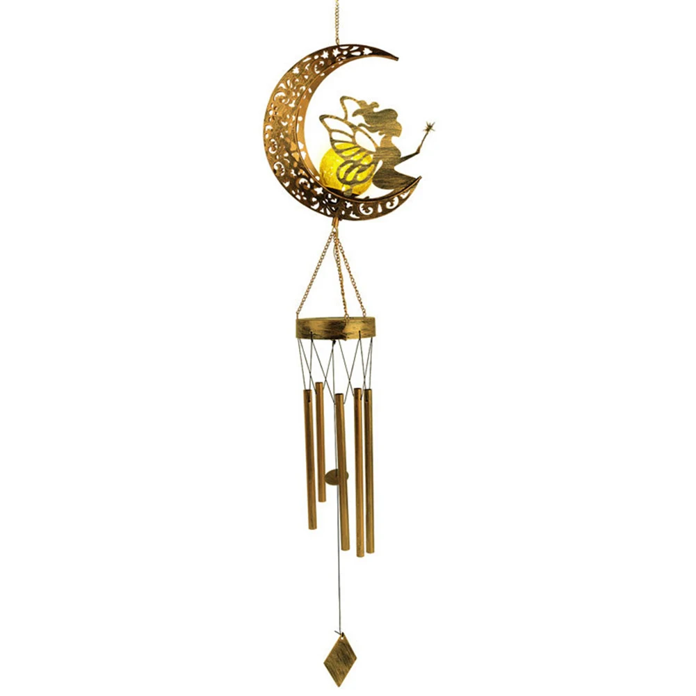 

Колокольчики ветра Солнечная Луна ночник уличный Солнечный Солнце Луна светильник уличный сад свадебный Декор подарок