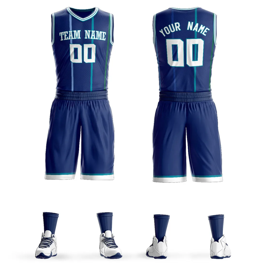 

Custom Men's Basketball Jersey Button Down Baseball Shirt Personalized Printed Name