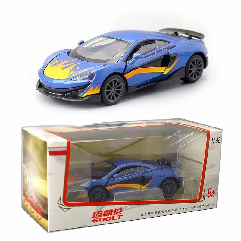 

1:32 McLaren 600lt P1 650s Die Cast Alloy Car Model Pull Back 4 Doors Open Collectibles Kids Gift Toy Cars Free Shipping