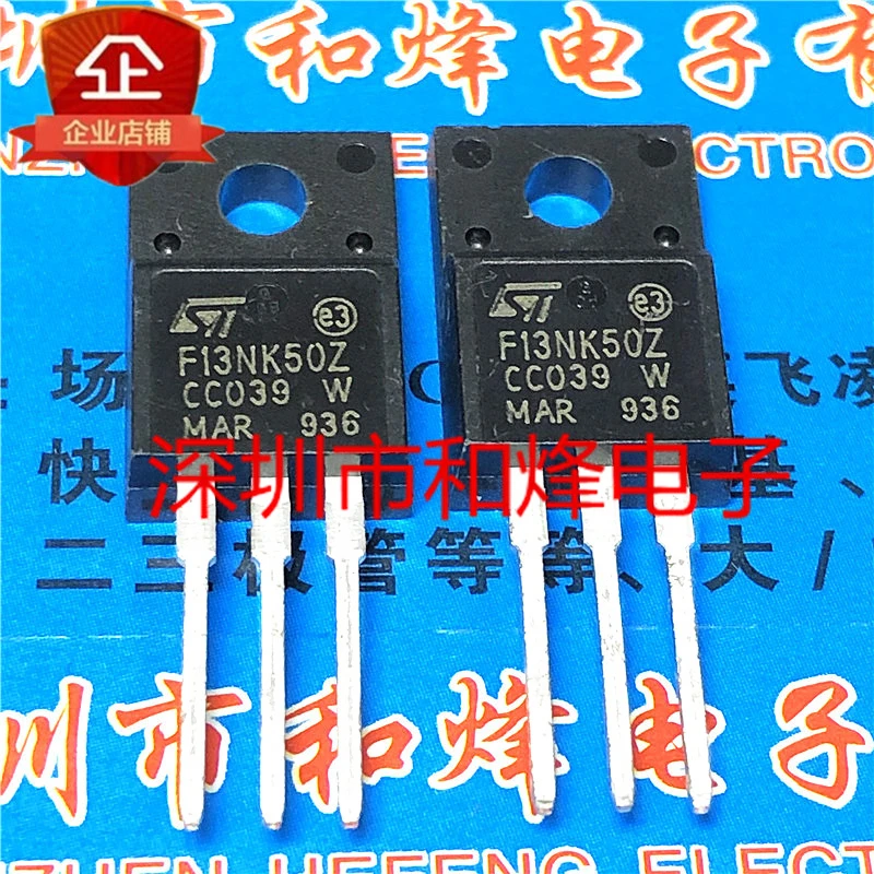 

6pcs/lot F13NK50Z STF13NK50Z TO-220F 500V 11A In Stock