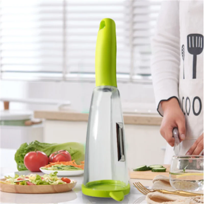 Peeler Fruits And Vegetables Can Store Vegetable Peel Container Storage Type Peeling Knife Kitchen Knife Kitchen Tool Accessorie