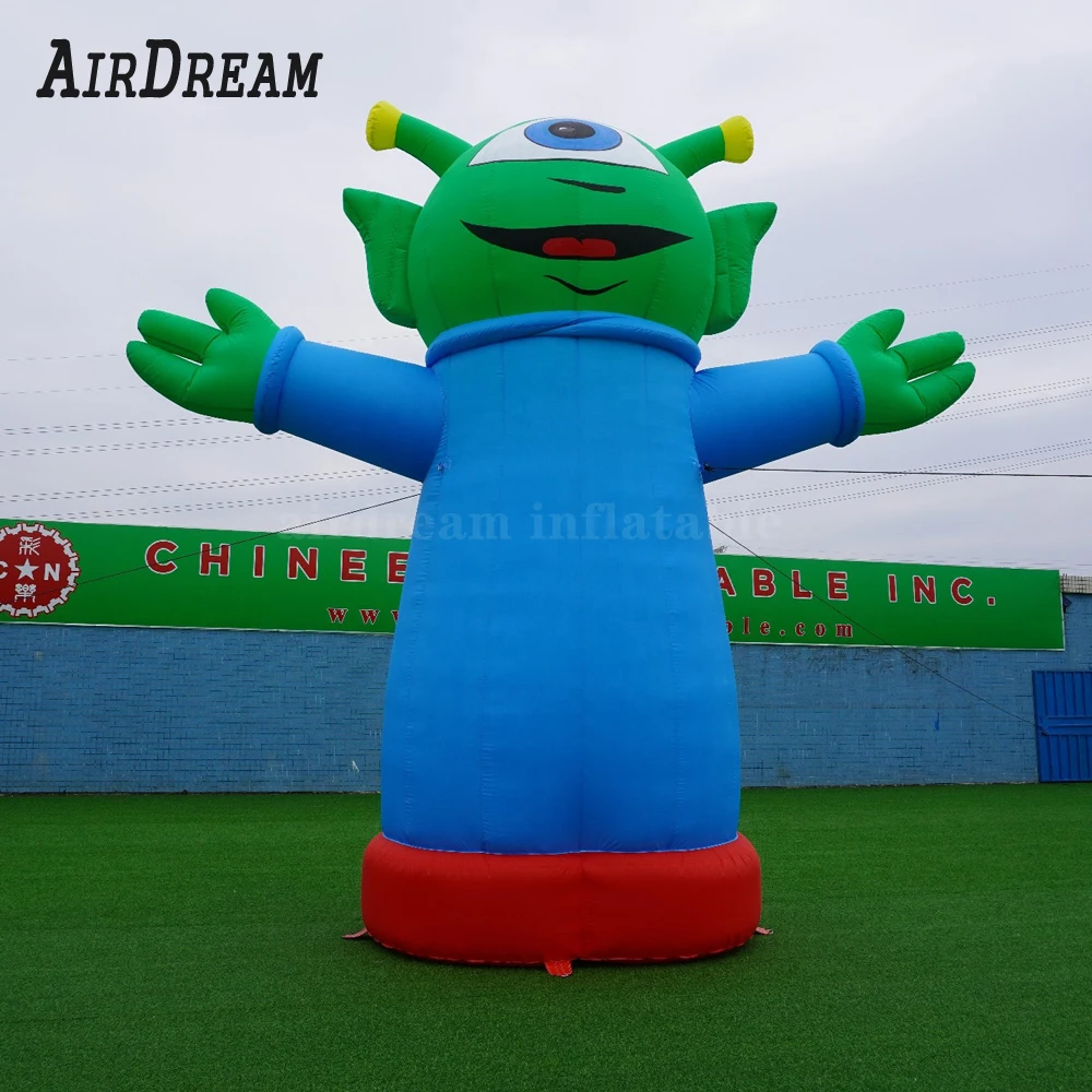 

High quality 3/4/6/8m height giant inflatable green Big eye monster Inflatable Ghost for outdoor Halloween Decoration