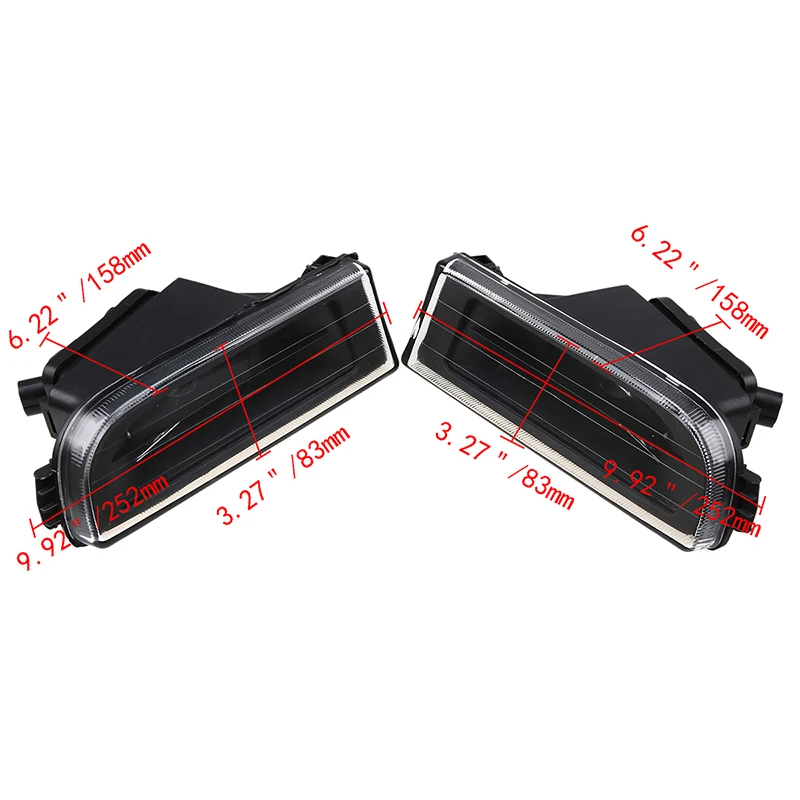 Прозрачные Противотуманные фары POSSBAY крышка для объектива фар 63178352023 63178352024 BMW E38 7