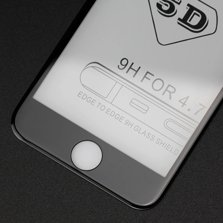 Закаленное стекло 5D для iPhone X Xs Max XR 7 8 Защитное экрана 6s Plus пленка с полным