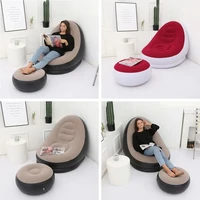 muebles modern inflatable folding lazy sofa bed living room sofa furniture outdoor garden lounger beach deck chair pedal stool
