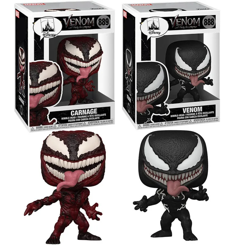 

POP Disney Venom Carnage Action Figure Mini Figurine Dolls Collectible Model Toys for Children Decoration Christmas Gift Boys