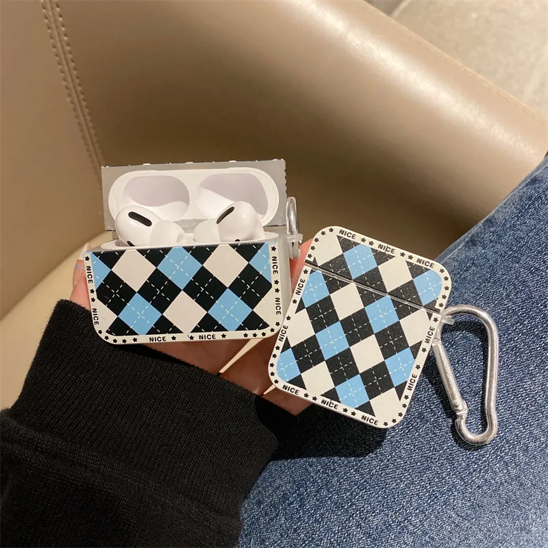 

Blue White Black Diamond 2021 AirPods 3 Case Apple AirPods 2 Case Cover AirPods Pro Case IPhone Earbuds Accessories AirPod Case